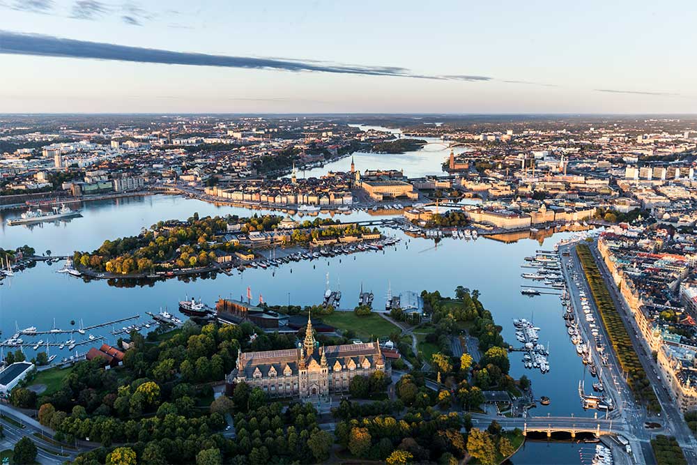 Utsiktsbild över Stockholm